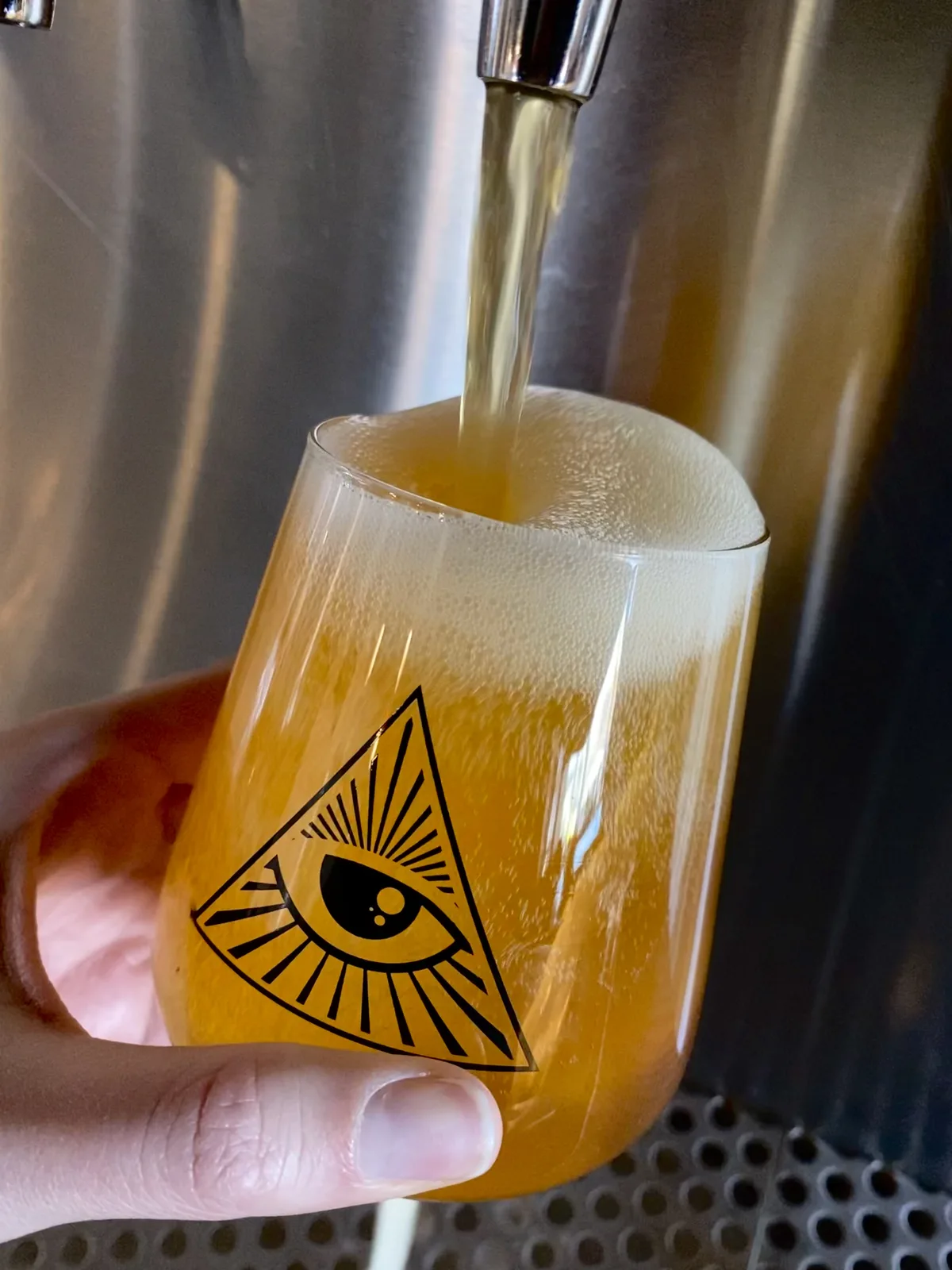 Beer being poured at Avant Garde Aleworks