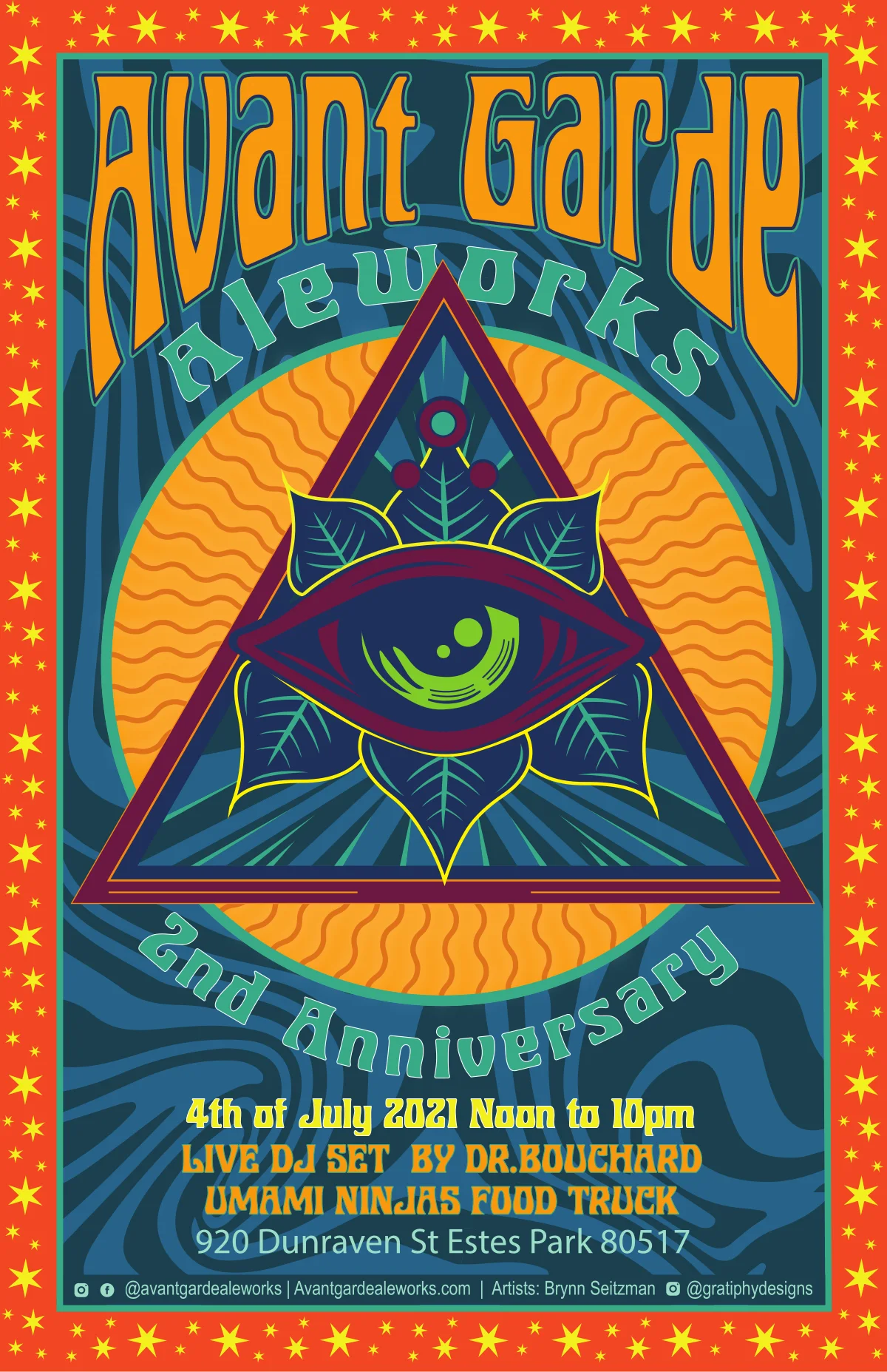 Avant Garde Aleworks two year anniversary poster
